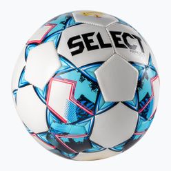 Piłka do piłki nożnej SELECT Brillant Replica Fortuna 1 Liga v21 biało-niebieska 8236