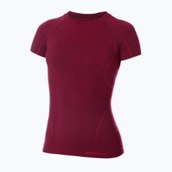 Koszulka termoaktywna damska Brubeck Active Wool 4935 czerwona SS11700