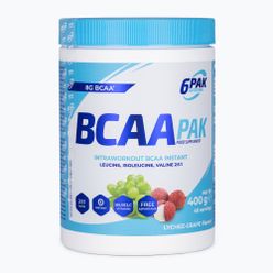 BCAA 6PAK aminokwasy 400g liczi-winogrono PAK/013#LIWIN