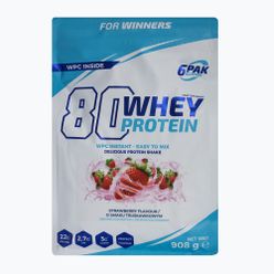 Whey 6PAK 80 Protein 908g truskawka PAK/162#TRUSK