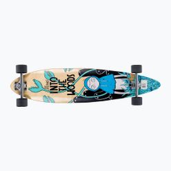 Deskorolka longboard Fish Skateboards Pixie niebieska LONG-PIX-SIL-BLA