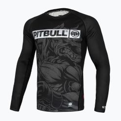 Rashguard longsleeve męski Pitbull West Coast Masters of MMA Hilltop Rash black