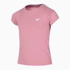 T-shirt dziecięcy 4F różowy HJZ22-JTSD001