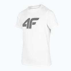 T-shirt dziecięcy 4F biały HJZ22-JTSM002
