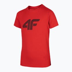 T-shirt dziecięcy 4F czerwony HJZ22-JTSM002
