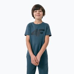 Koszulka dziecięca 4F JTSM002 denim