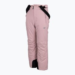 Spodnie narciarskie dziecięce 4F różowe HJZ22-JSPDN001