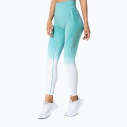 Legginsy bezszwowe damskie Carpatree Phase Seamless niebiesko-białe CP-PSL-TW