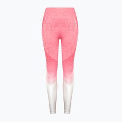 Legginsy bezszwowe damskie Carpatree Phase Seamless różowo-białe CP-PSL-PW