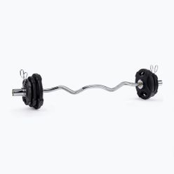 Zestaw do ćwiczeń Gipara Fitness Iron Pump Set 27,5 kg czarny 8884