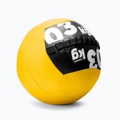 Piłka wall ball Gipara 3 kg żółta 3091