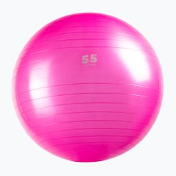 Piłka gimnastyczna Gipara Fitness różowa 3998 55 cm