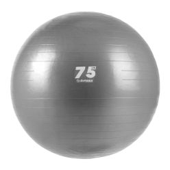Piłka gimnastyczna Gipara Fitness szara 3143 75 cm