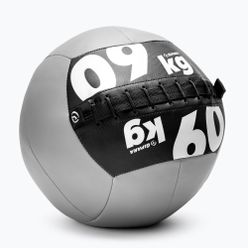 Piłka wall ball Gipara 9 kg szara 3097