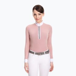 Koszula konkursowa longsleeve damska FERA Equestrian Stardust różowa 1.1.l