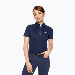Koszulka jeździecka damska FERA Equestrian Polo Bea granatowa 1.4.