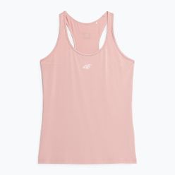 Tank top treningowy damski 4F jasnoróżowy 4FSS23TFTSF263-56S