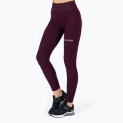 Legginsy treningowe damskie GymGlamour Push Up Grape 314