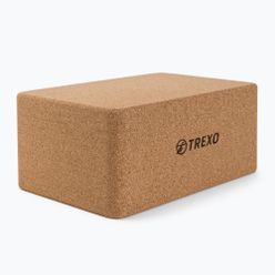 Kostka do jogi TREXO brązowa YB-100
