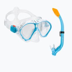 Zestaw do snorkelingu dziecięcy AQUASTIC Maska + Fajka niebieski MSK-01N
