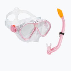 Zestaw do snorkelingu dziecięcy AQUASTIC Maska + Fajka różowy MSK-01R