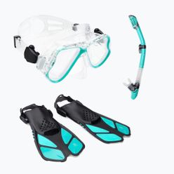 Zestaw do snorkelingu AQUASTIC Maska + Płetwy + Fajka niebieski MSFA-01SN