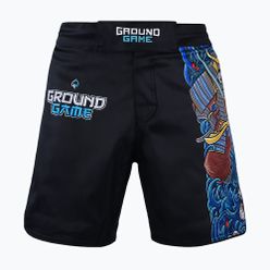 Spodenki do MMA męskie Ground Game MMA Yokai 3.0 czarne 22SHORTSMMAYOK3