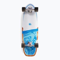 Deskorolka surfskate Cutback Splash 34” biało-niebieska CUT-SUR-SPL