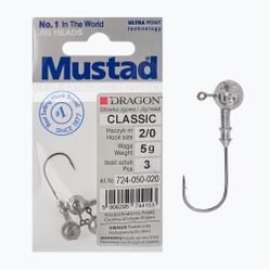 Główka Jigowa Mustad Classic 3 szt. 2/0 srebrna PDF-724-050-020