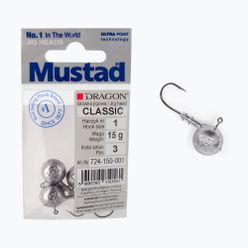 Główka Jigowa Mustad Classic 3 szt. rozmiar 1 srebrna PDF-724-050-001