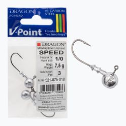 Główka Jigowa Dragon V-Point Speed 7,5g 3 szt. czarna PDF-521-075-010