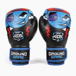 Rękawice bokserskie dziecięce Ground Game Prodigy czarno-niebieskie