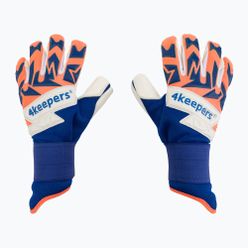 Rękawice bramkarskie 4Keepers Equip Puesta Nc niebiesko-pomarańczowe EQUIPPUNC