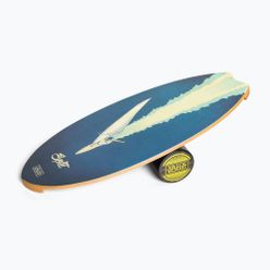 Deska do balansowania z wałkiem Trickboard Surf Wave Split niebieska TB-17322