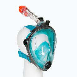 Maska pełnotwarzowa do snorkelingu AQUA-SPEED Spectra 2.0 szara/turkusowa