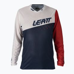 Koszulka rowerowa męska Leatt MTB 4.0 Ultraweld biało-granatowa 5021120400