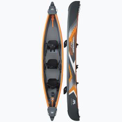 Kajak pompowany wysokociśnieniowy 3-osobowy 15'8" Aqua Marina Tomahawk szary Air-C