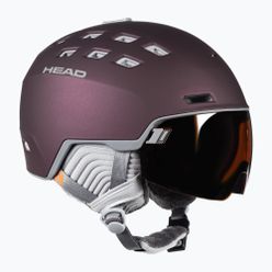 Kask narciarski damski HEAD Rachel S2 bordowy 323532