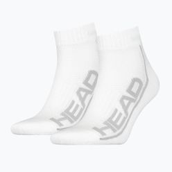 Skarpety tenisowe HEAD Socks Tennis 2P Stripe Quarter białe 811509WH
