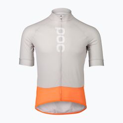 Koszulka rowerowa męska POC Essential Road Logo szaro-pomarańczowa 58135