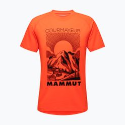 Koszulka trekkingowa męska Mammut Mountain pomarańczowa