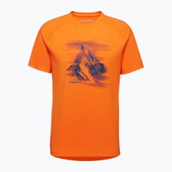 Koszulka trekkingowa męska Mammut Mountain Hörnligrat pomarańczowa 1017-05290