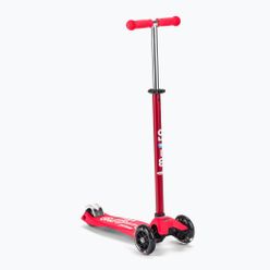 Hulajnoga trójkołowa dziecięca Micro Maxi Deluxe LED czerwona MMD068