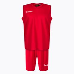 Komplet do koszykówki męski Spalding Atlanta 21 spodenki + koszulka czerwony SP031001A223