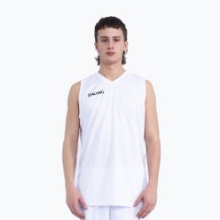 Komplet do koszykówki męski Spalding Atlanta 21 spodenki + koszulka biały SP031001A221