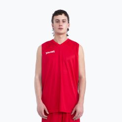 Komplet do koszykówki męski Spalding Atlanta 21 spodenki + koszulka czerwony SP031001A223