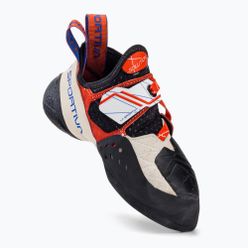 Buty wspinaczkowe damskie La Sportiva Solution biało-pomarańczowe 20H000203