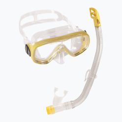 Zestaw do snorkelingu dziecięcy Cressi Onda + Mexico maska + fajka bezbarwno-żółta DM1010131