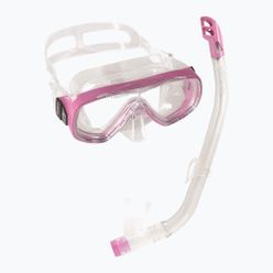 Zestaw do snorkelingu dziecięcy Cressi Ondina + Top maska + fajka bezbarwno-różowy DM1010134