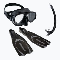 Zestaw do nurkowania Cressi Pluma Bag maska + fajka + płetwy czarny CA179535